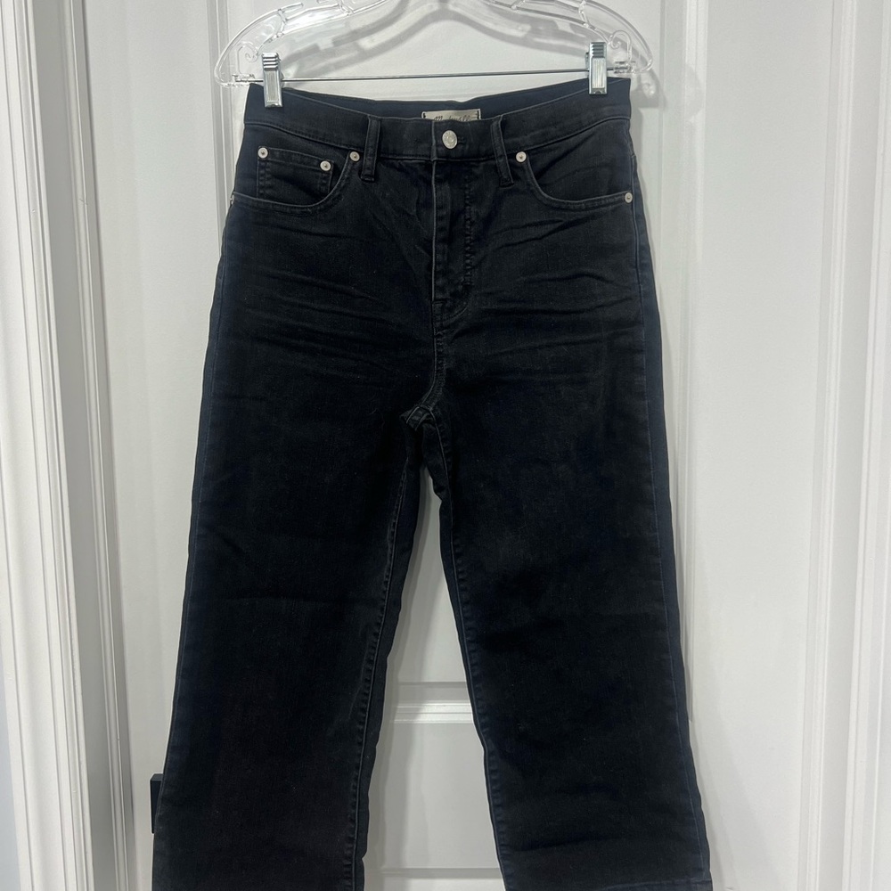 Madewell Slim Wide-Leg Crop Jeans